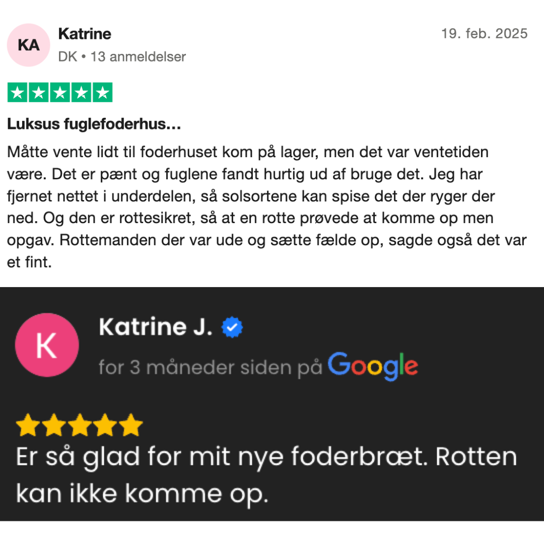 Rottesikret fuglehus (Forudbestilling nov)
